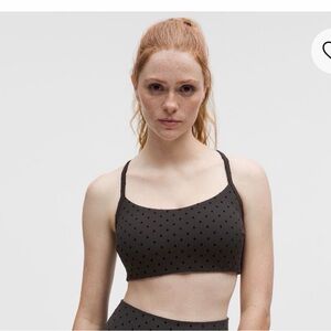 Lululemon Black Polka Dot Sports Bra